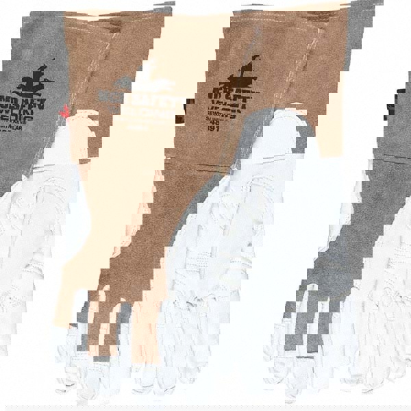 Welding Gloves: Size Large, Leather, General Welding Application